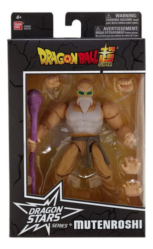 Boneco Dragon Ball Stars Master Roshi - Fun Divirta-se