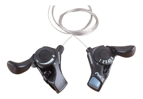 Imagen 2 de 5 de Palanca De Cambio De Bicicleta Shimano Tourney Sl Tx30 6 Vel