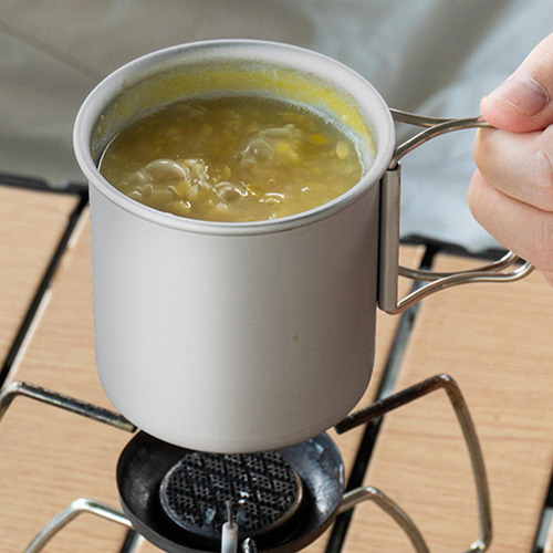 4 Taza Para Acampar Al Aire Libre Taza Ligera Argén