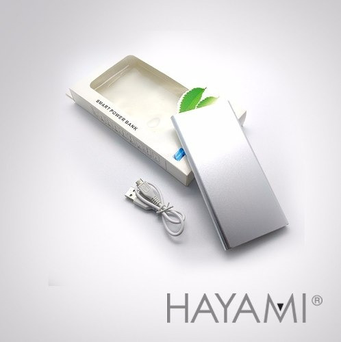 Power Bank 10.000 Mah Cargador Slim Aluminio Hayami