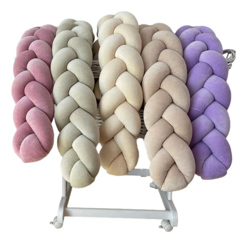 Plush Trenzado: Chichonera Trenza Para Bebés Y Niños 2m Trenza De Plush Beige