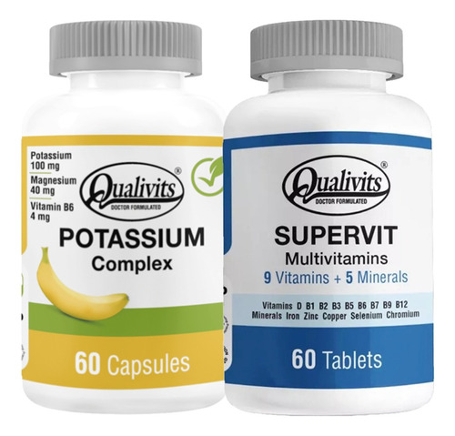 Potasio Complex + Multivitamínico Supervit X 60 Qualivits