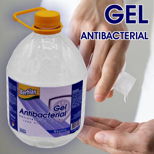 Gel Antibacterial Alcohol Vit E - mL a $7