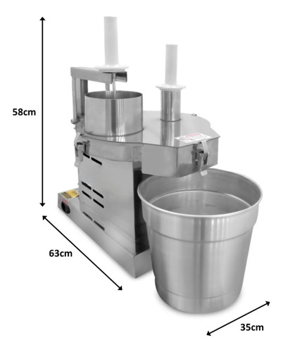 Processador De Alimentos Industrial Pizza Sebem Com 3 Discos