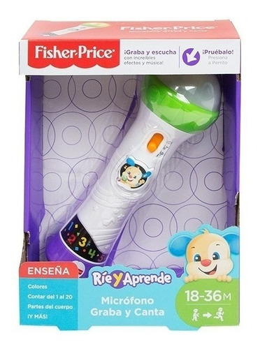 Micrófono Graba Y Canta Fisher Price Con Luces Teletiendauy