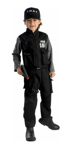 Disfraz Toddler 2 Para Niño De Policía S.w.a.t Halloween