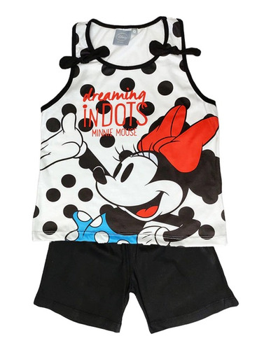 Pijama Minnie Mouse Para Nena Niña Fondo Disney Original