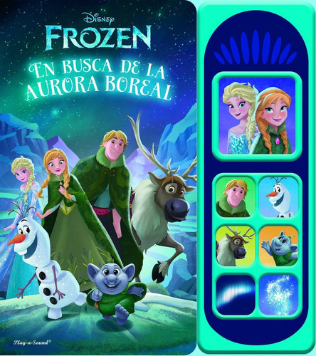 Libro Libro Musical 7 Botones Frozen Luces Mágicas