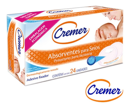 Absorvente De Seios C/ 24 Unidades - Cremer