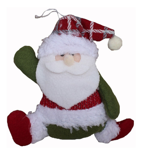 Boneco Papai Noel Pelúcia Natal Pendurar Enfeite Natalino