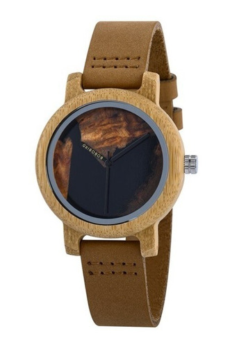 Reloj De Madera Mujer Modelo Brown