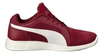 Comprar Tenis Puma St Trainer Evo Tinto\u002F Blanco Gamuza 100% Original