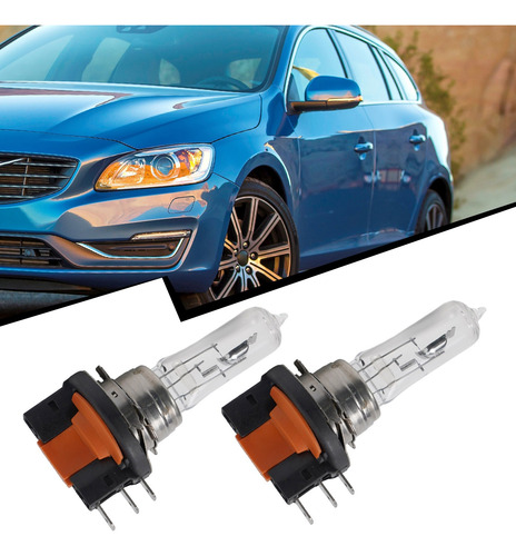 2 Faros Halógenos H15 12 V 55 W Blancos