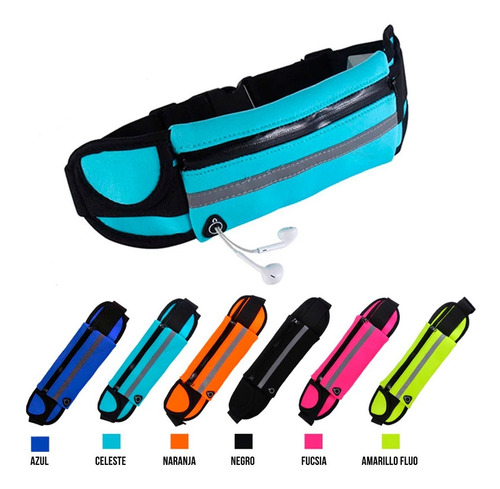 Imagen 2 de 7 de Riñonera Running Deportes Expandible Porta Celular Tarjetas