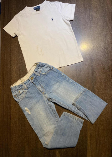 Combo Niño Talle 5/6 Jean Cheeky + Remera Polo