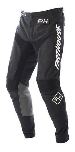 Pantalon Moto Mx Niño Fasthouse Grindhouse Negro