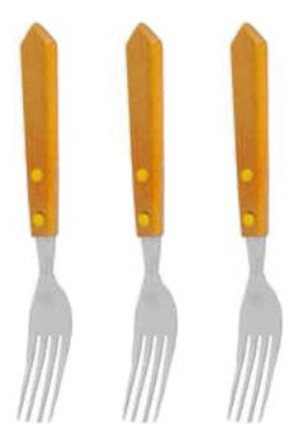 Set 3 Cubiertos Mango Madera 18,2cm