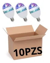Comprar Pack De 10 Pzs De Focos Led  Giratorios  Rgb Fiesta Disco 