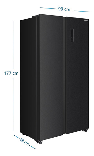 Refrigerador Side By Side 480l Brutos Mabe Msc480lkrps0