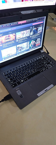 Laptop Toshiba Tecra Z40b Sed Lector De Huella Impecable Gris (Usado)