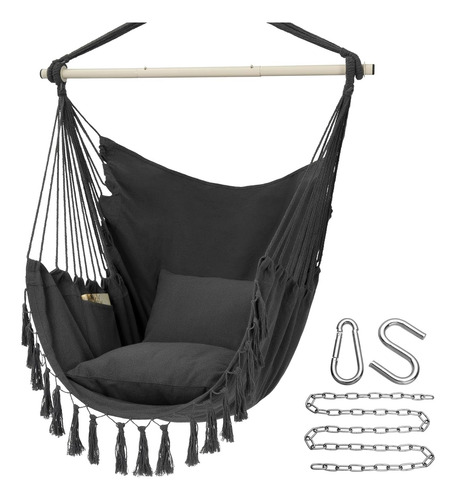 P218 Silla Hamaca Colgante Tipo Columpio Y Kit De Accesorios