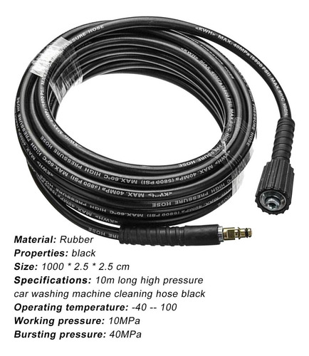 Manguera De Lavado De Alta Presión Salm 10 M Para Karcher K2