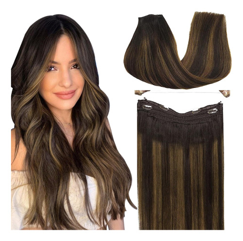 Goo Goo Extensiones De Cabello Humano Remy Liso Con Balayage