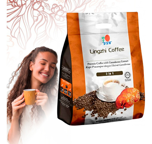 Café Soluble Dxn Premium 3 En 1 Con Crema 20 Sobres