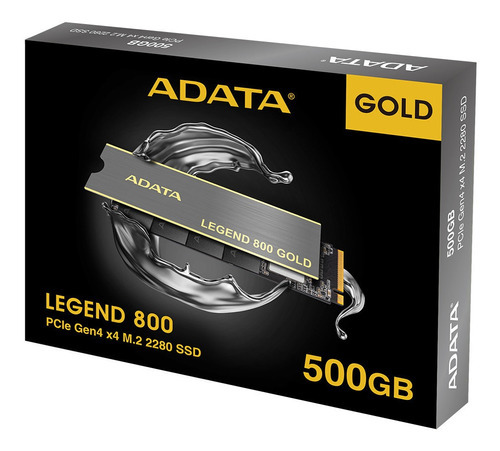 Disco Sólido 500gb Adata Legend 800, Pcie 4.0, Con Disipador