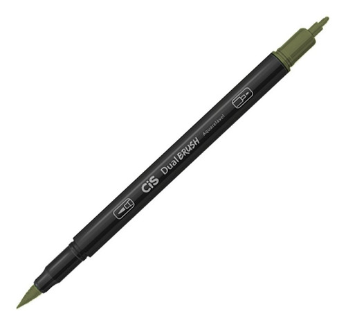 Caneta Pincel Dual Brush Pen Aquarelável Cis - Cores Cor 34 VERDE ASPARGO