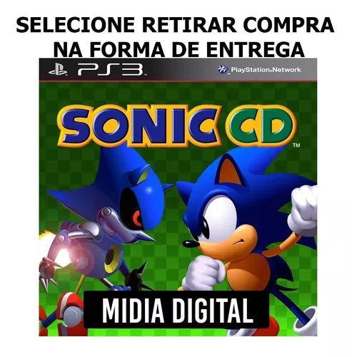 Sonic Cd Clássico - Jogos Ps3 Psn Playstation 3