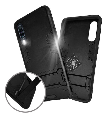 Funda Iron Para Samsung Galaxy A70 Carcasa Antishock Celular Negro