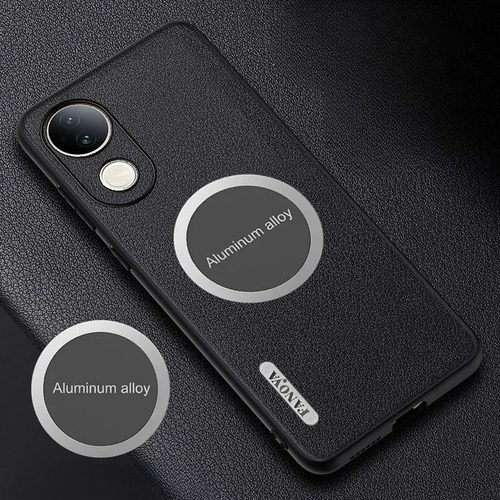 Funda For Vivo V50e Pro Lite Cuero Liso Magnético