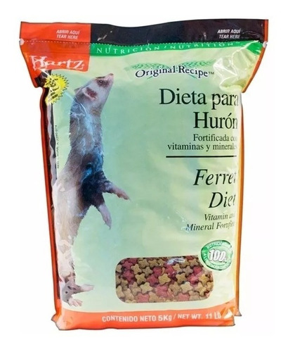 Alimento Premium Huron Ferret Diet 5kg Hartz