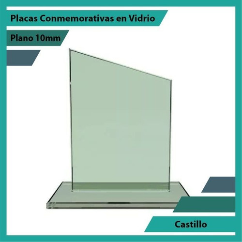 Placa De Vidrio Referencia Castillo Pulido Plano 10mm