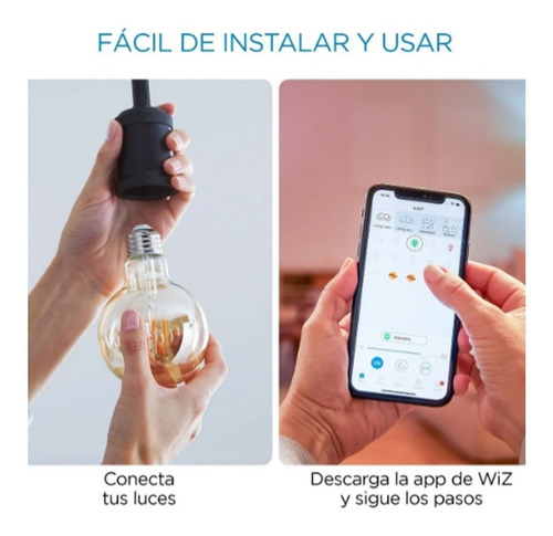 Lampara Led Wiz Wifi Filamento Edison E27 6.9w