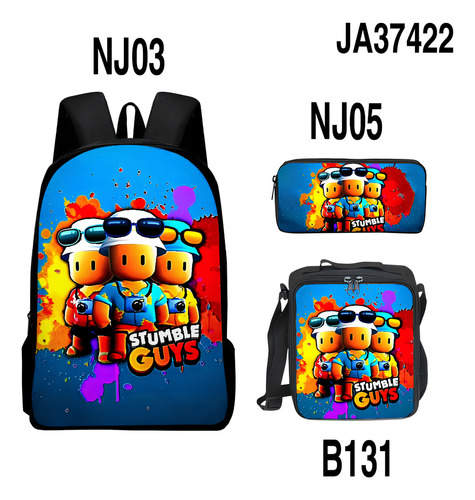 Bolsa De Fiesta Infantil En 3d Con Diseño De New Stumble Guy Color 1 Diseño De La Tela Lunch Bag