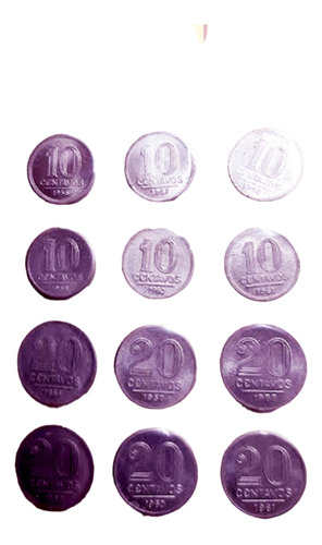 Série Completa Das Moedas De 10 E 20 Ctvos. Aluminio-cod.761