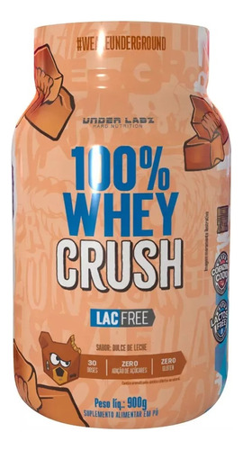 Whey Protein Zero Latose 100% Doce De Leite 900g Under Labz