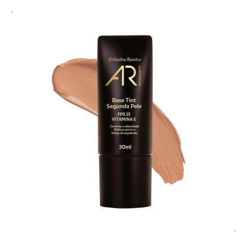 Base de maquiagem em líquido/creme Abelha Rainha Tint Segunda Pele AR Maquiagem Base Tint Segunda Pele 30ml Vários Tons AR Maquiagem Abelha Rainha tom n-2 (bege médio - neutro) - 30mL 30g