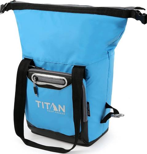 Cooler Deep Freeze 12 Latas Plegable Celeste Titan