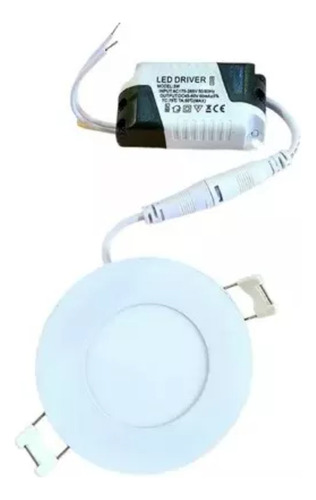 Panel Led Foco Plafón Embutido Techo Redondo 9w 220v 14.5cm