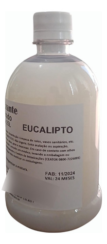 Desodorizante Concentrado 500ml Faz 25 Litros Eucalipto