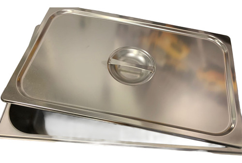 Tampa Inox 53x32,5x2cm P/cuba Gn 1/1 Sem Recorte