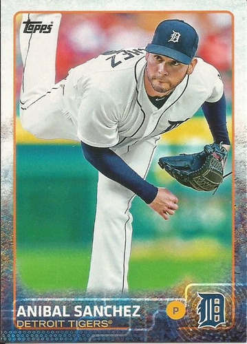 Barajita Anibal Sanchez Topps 2015 #119 Tigres Detroit