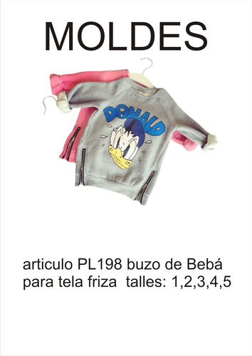 Molderia Textil Para Buzo De Beba Para Tela Frisa 1,2,3,4,5