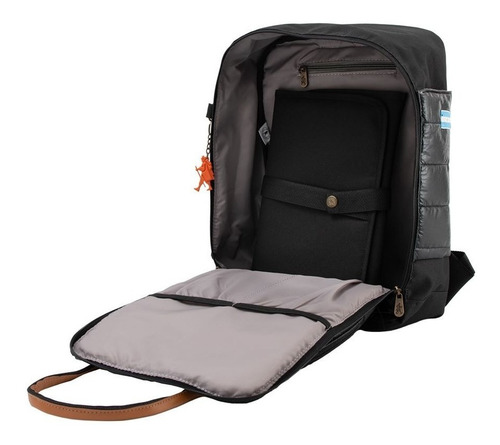 Imagen 6 de 9 de Mochila Baby Bag Patagonia Diamond Negro Legion Extranjera
