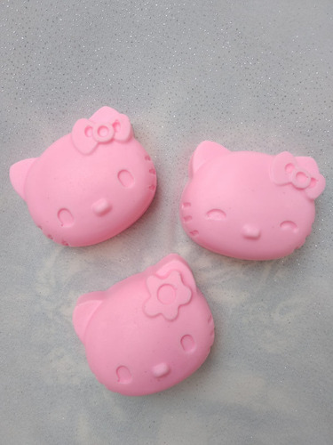 Jabones De Kitty Para Souvenirs X 10 + 10 Bolsitas D Organza