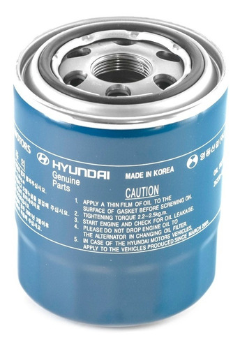 Filtro Aceite Hyundai H1 2.5 D4bh 2005-2012
