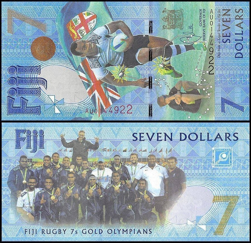 Fiji - Billete 7 Dólares 2016 Polímero Conmemorativo - Unc